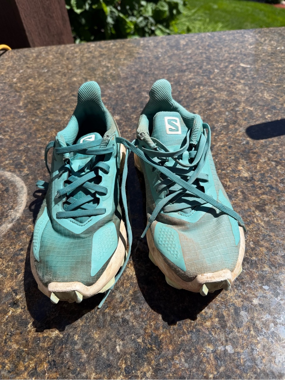 Salomon Kids Teal Trail Runners